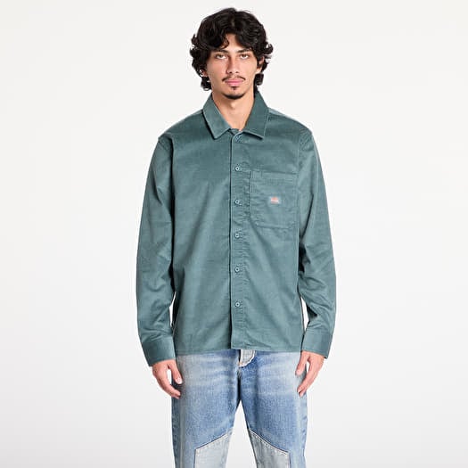 Košile Dickies Corduroy Long Sleeve Shirt Lincoln Green