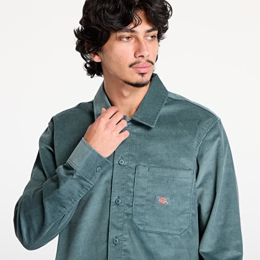 Shirts Dickies Corduroy Long Sleeve Shirt Lincoln Green