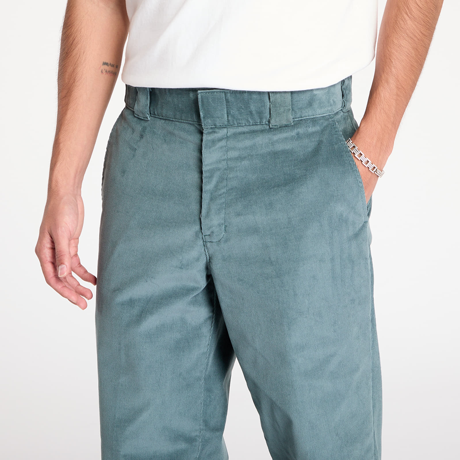 Džíny a kalhoty Dickies Corduroy 874 Pant Lincoln Green