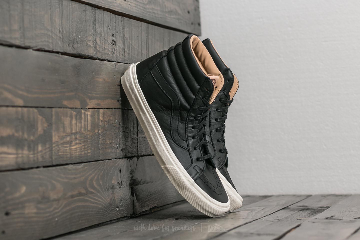 Pánske tenisky a topánky Vans Sk8-Hi Reissue (Lux Leather) Black/ Porcini