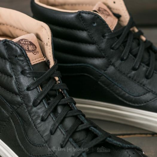 Vans lux leather black porcini sale