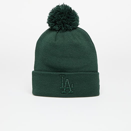 New Era Los Angeles Dodgers Knit Medium Wmns MLB Wmns Metallic Bobble Beanie Dark Green