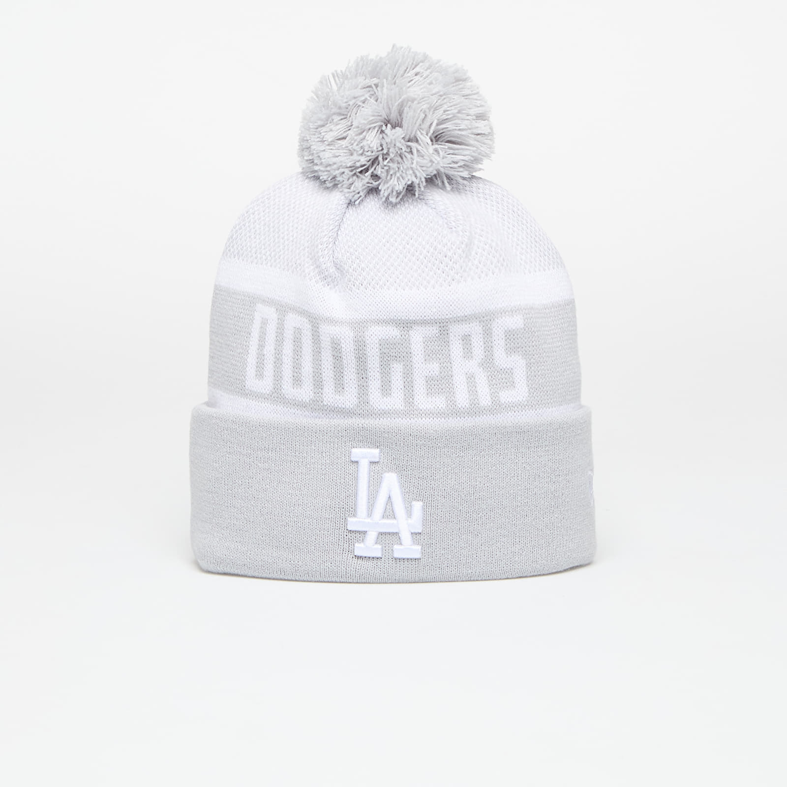 New Era Los Angeles Dodgers Knit Medium MLB Jake Cuff Beanie Dolphin Gray