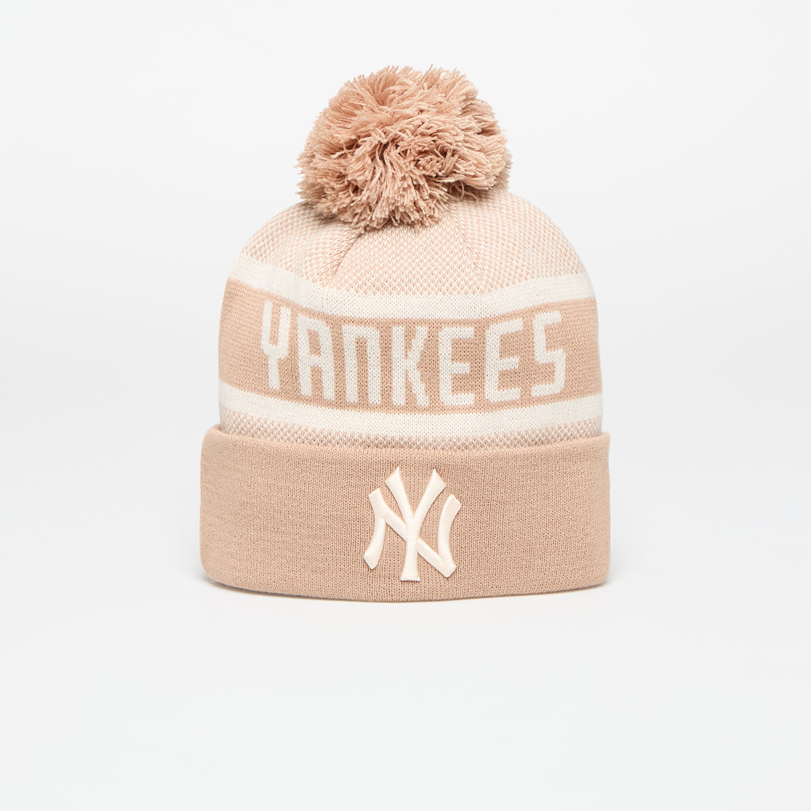 Mützen New Era New York Yankees Knit Medium MLB Jake Cuff Beanie Beige