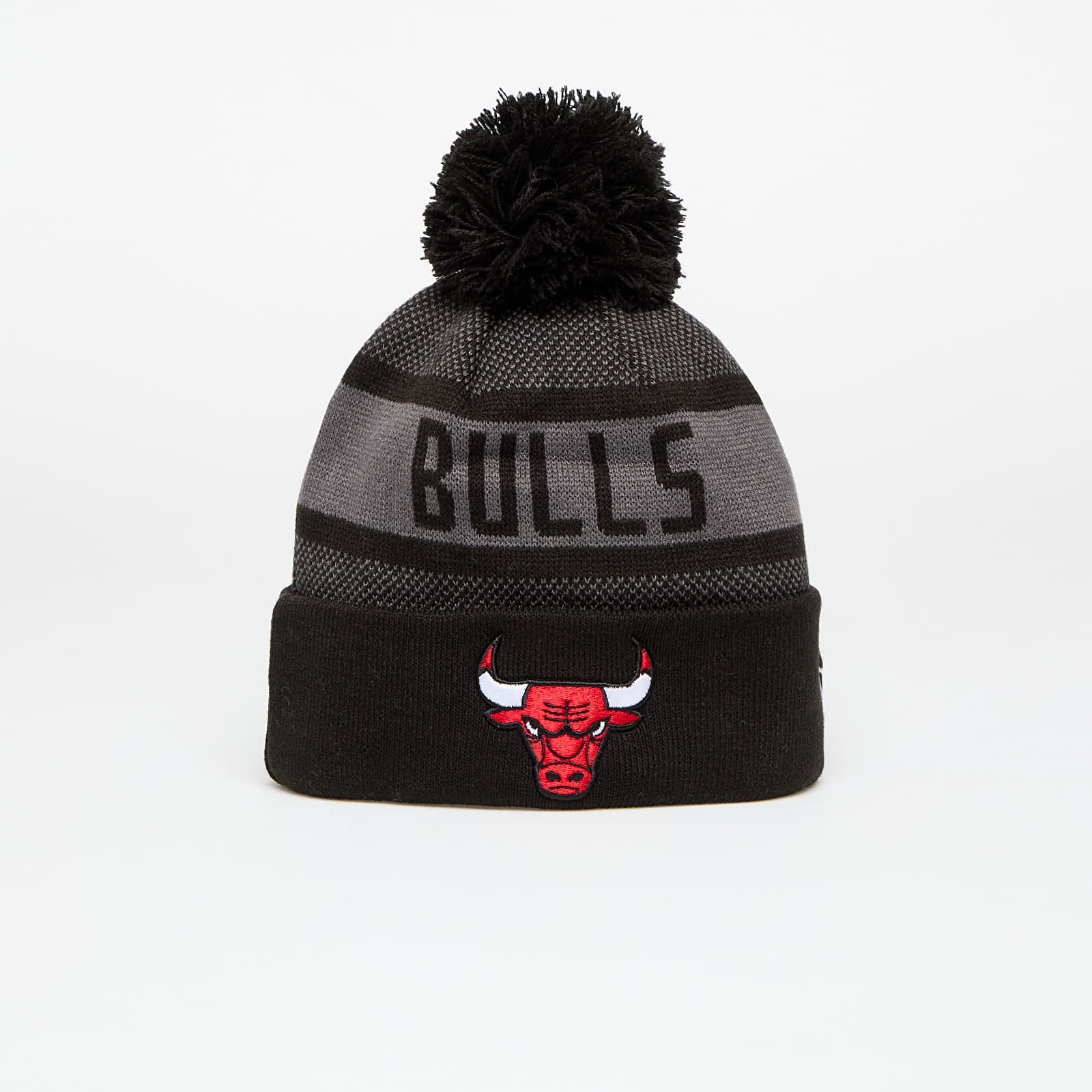 Czapki New Era Chicago Bulls Knit Medium NBA Jake Cuff Beanie Graphite/ Dark Graphite
