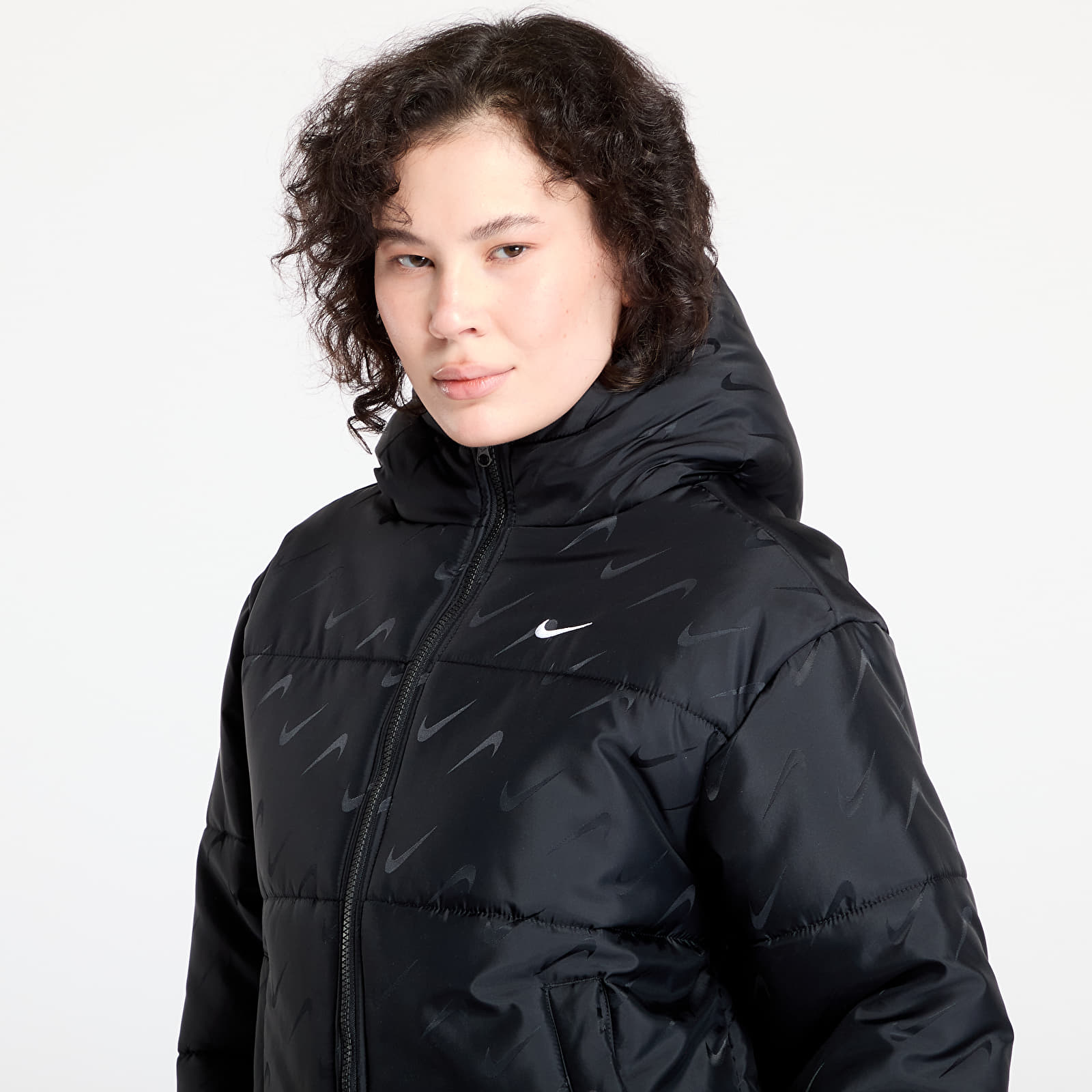 Joped Nike Sportswear Classic Women's Loose Therma-FIT Puffer Jacket Black/ White