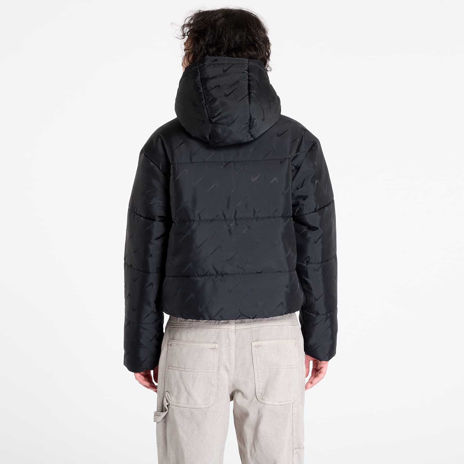 Joped Nike Sportswear Classic Women's Loose Therma-FIT Puffer Jacket Black/ White