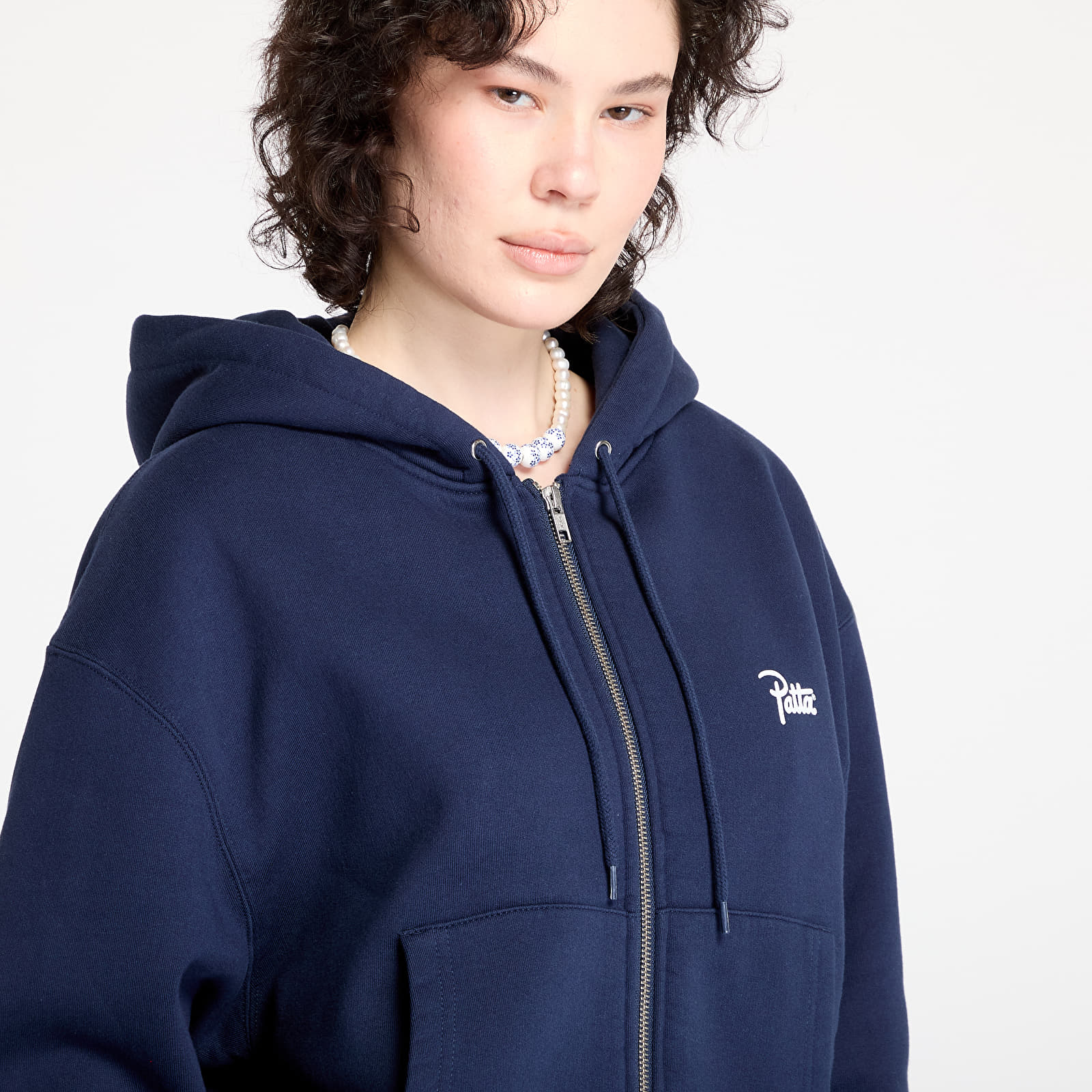 Hoodies and sweatshirts Patta Classic Zip Up Hooded Sweater (NOS) UNISEX Black Iris