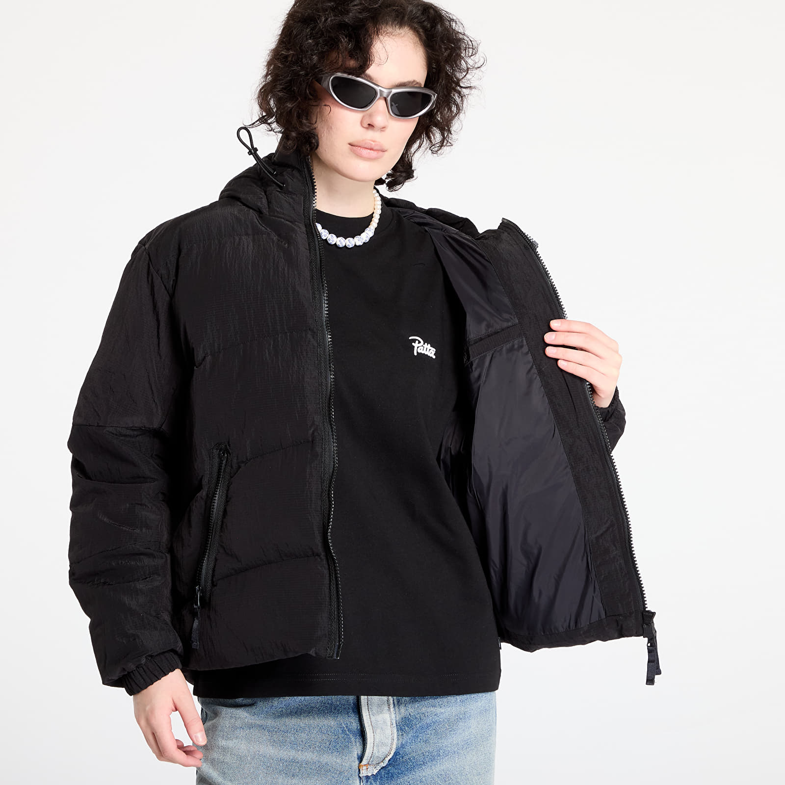 Kurtki Patta Ripstop Puffer Jacket UNISEX Black