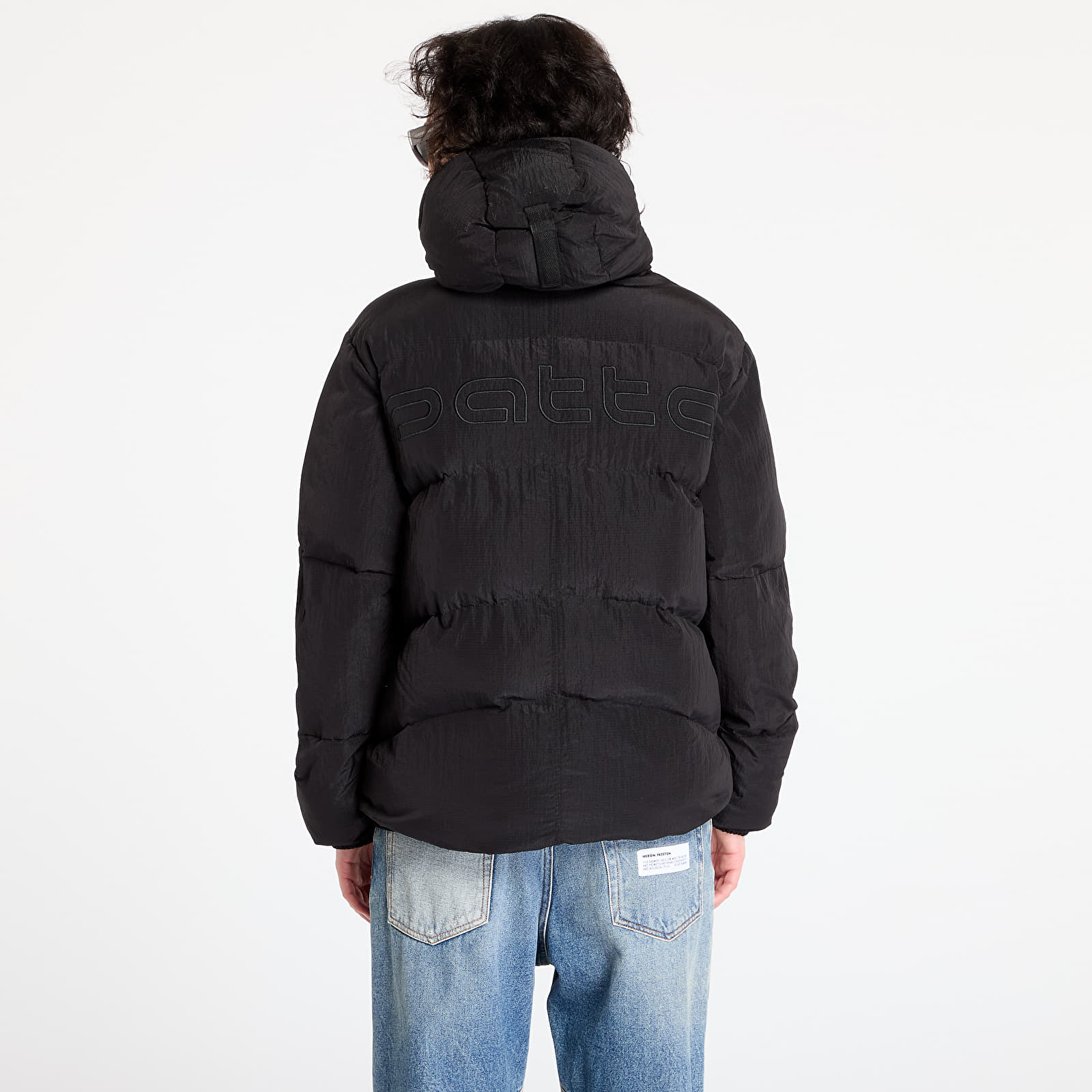 Kurtki Patta Ripstop Puffer Jacket UNISEX Black