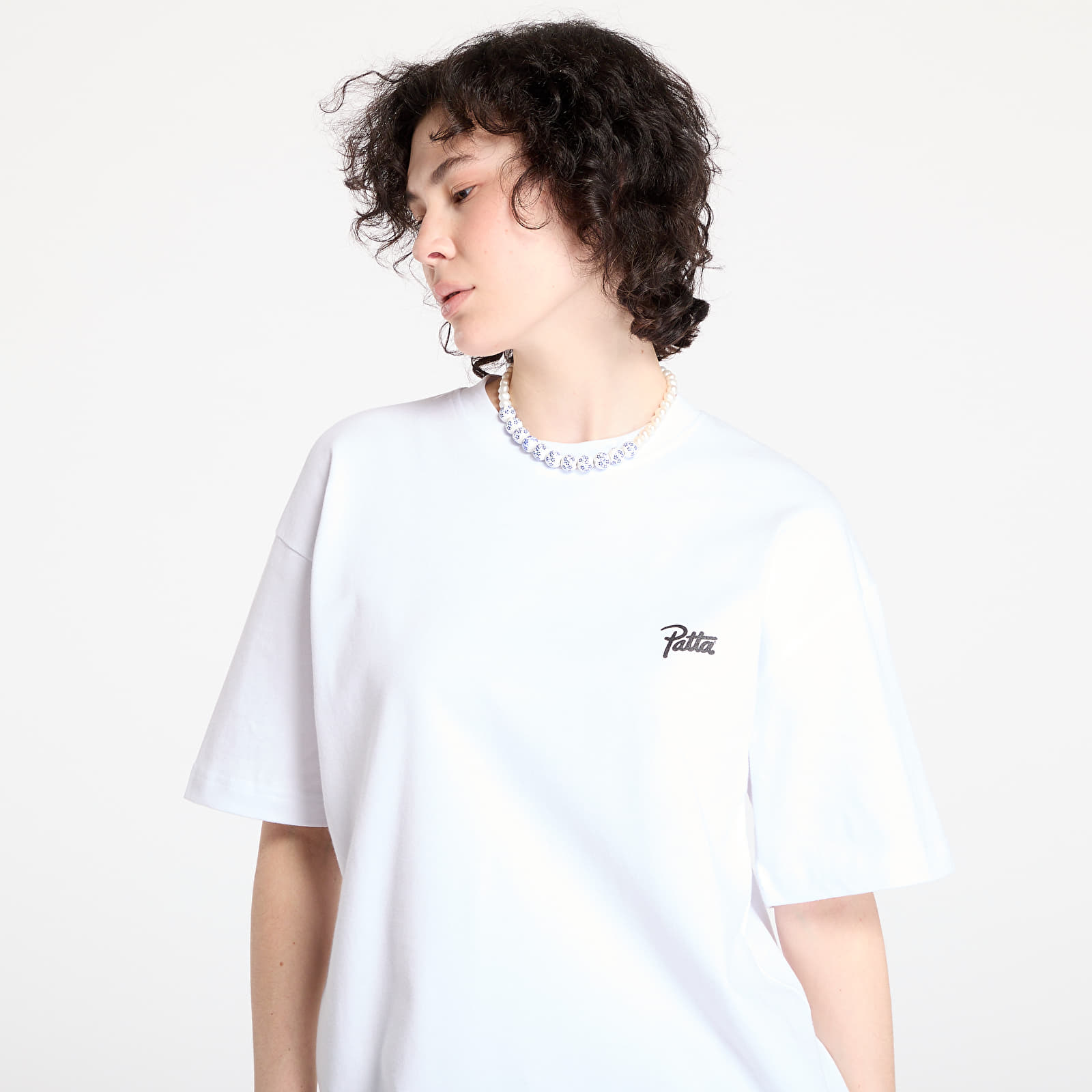 T-Shirts Patta Basic Script Logo T-Shirt UNISEX White