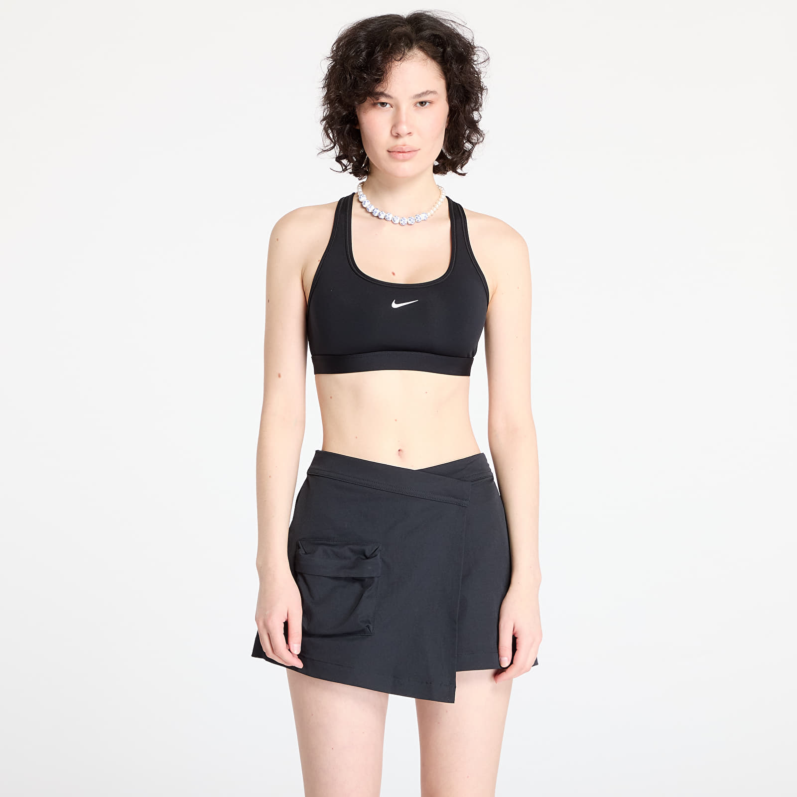 Bras Nike Swoosh Light Support Women's Non-Padded Sports Bra Black/ White