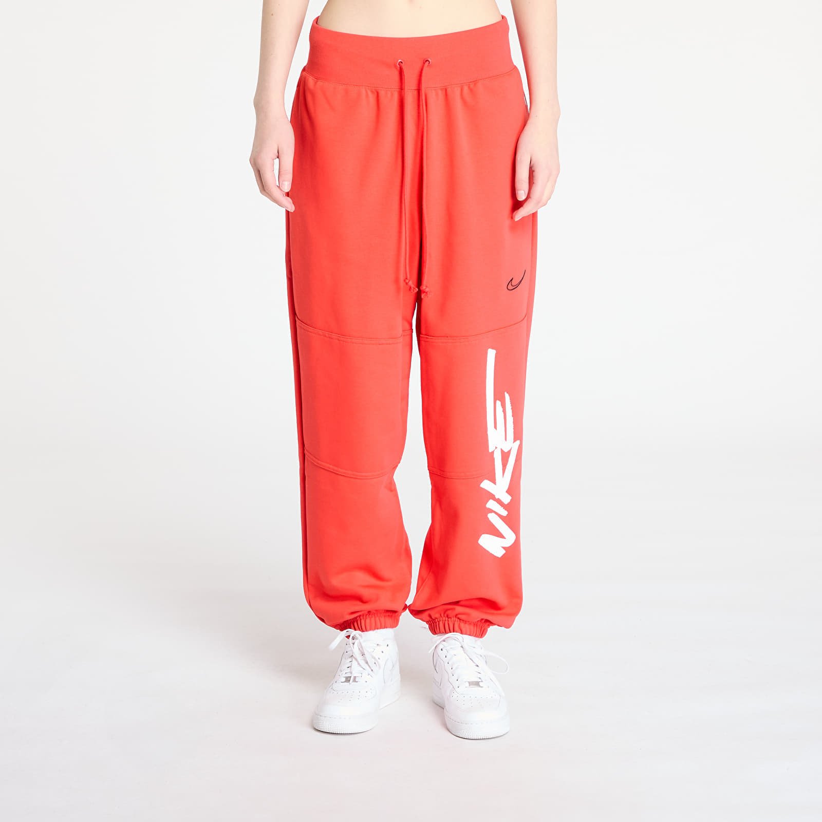 Pantalones Nike Sportswear Breaking Mid-Rise Oversized French Terry Pants Light Crimson S