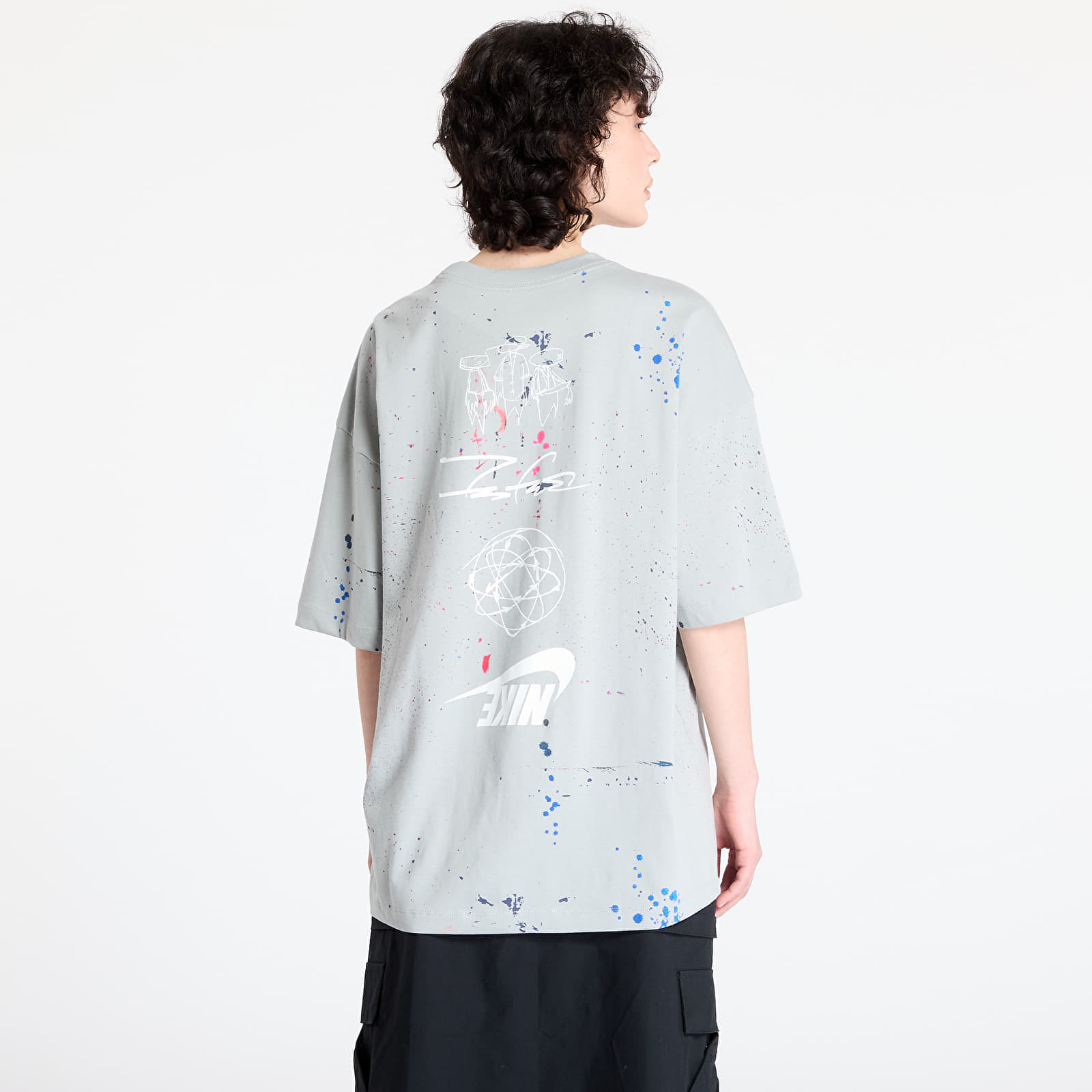 Футболка Nike Wmns Breaking Dance Short Sleeve Tee X Futura Base Grey XL