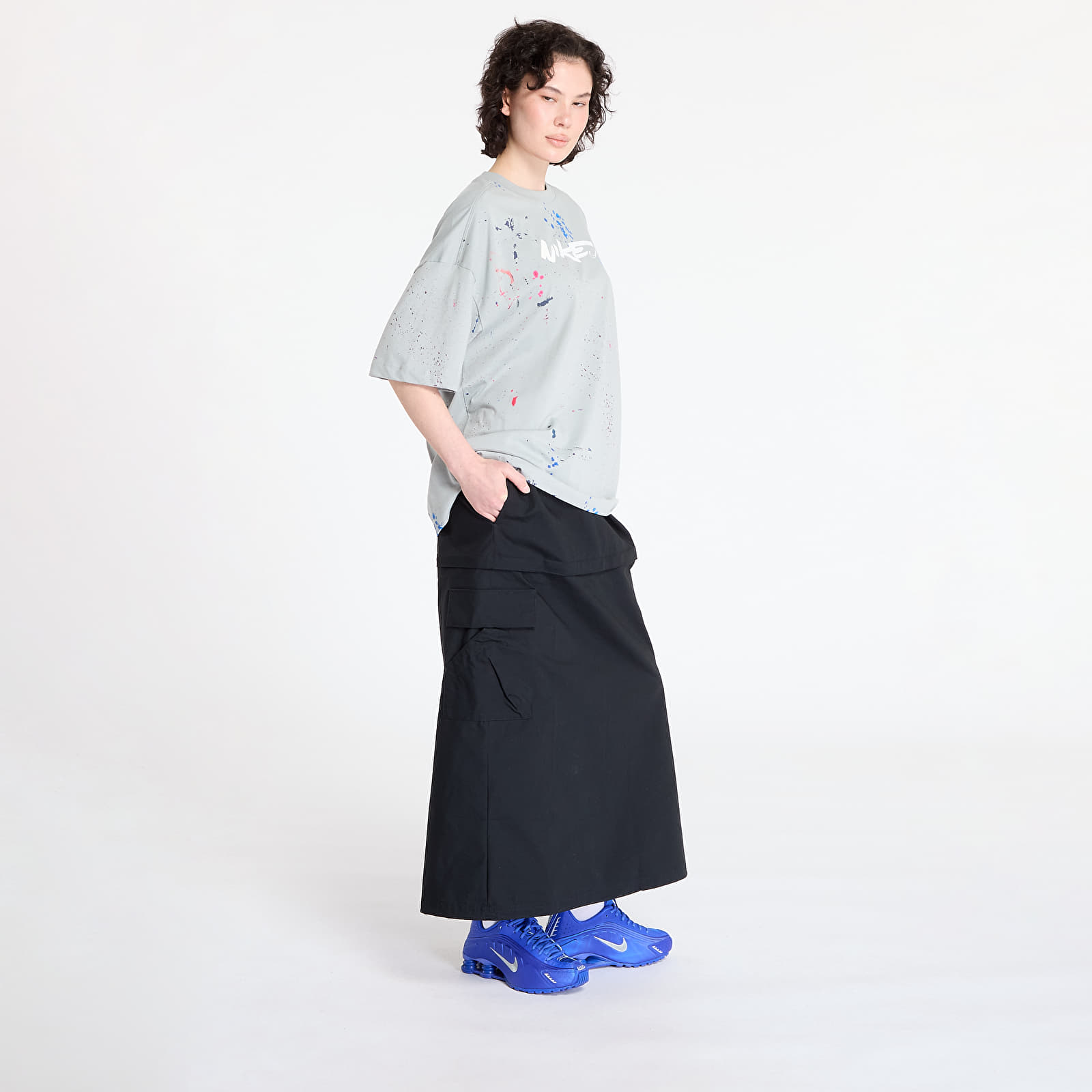 Női pólók  Nike Wmns Breaking Dance Short Sleeve Tee x Futura Base Grey