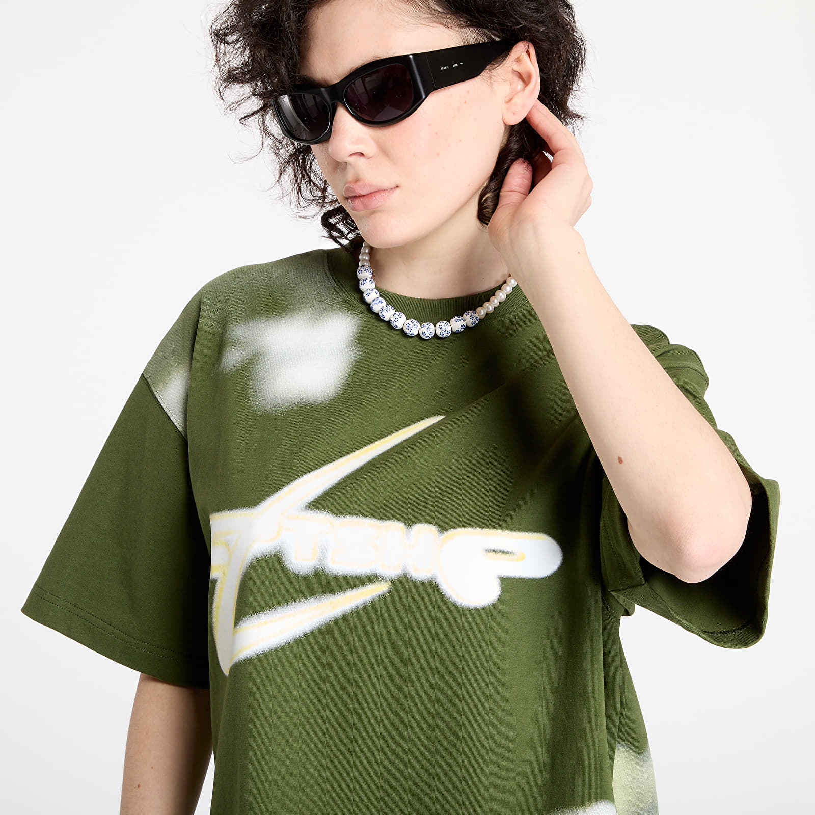 T-Shirts Walking Art By FTSHP T-Shirt UNISEX Khaki Clouds
