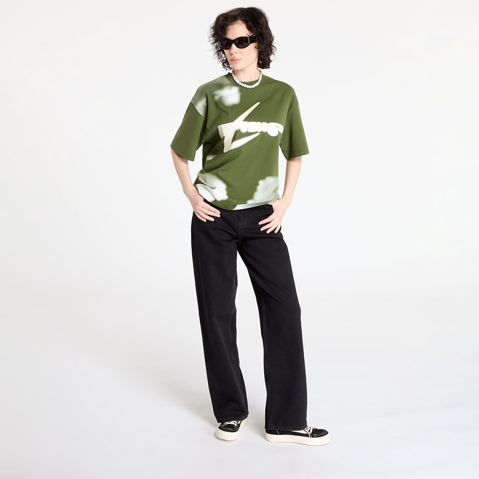T-Shirts Walking Art By FTSHP T-Shirt UNISEX Khaki Clouds