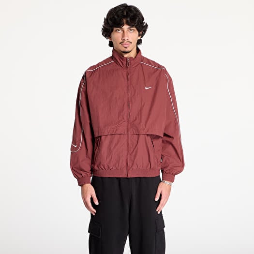 Větrovka Nike Sportswear Solo Swoosh Men's Woven Track Jacket Dark Pony/ White