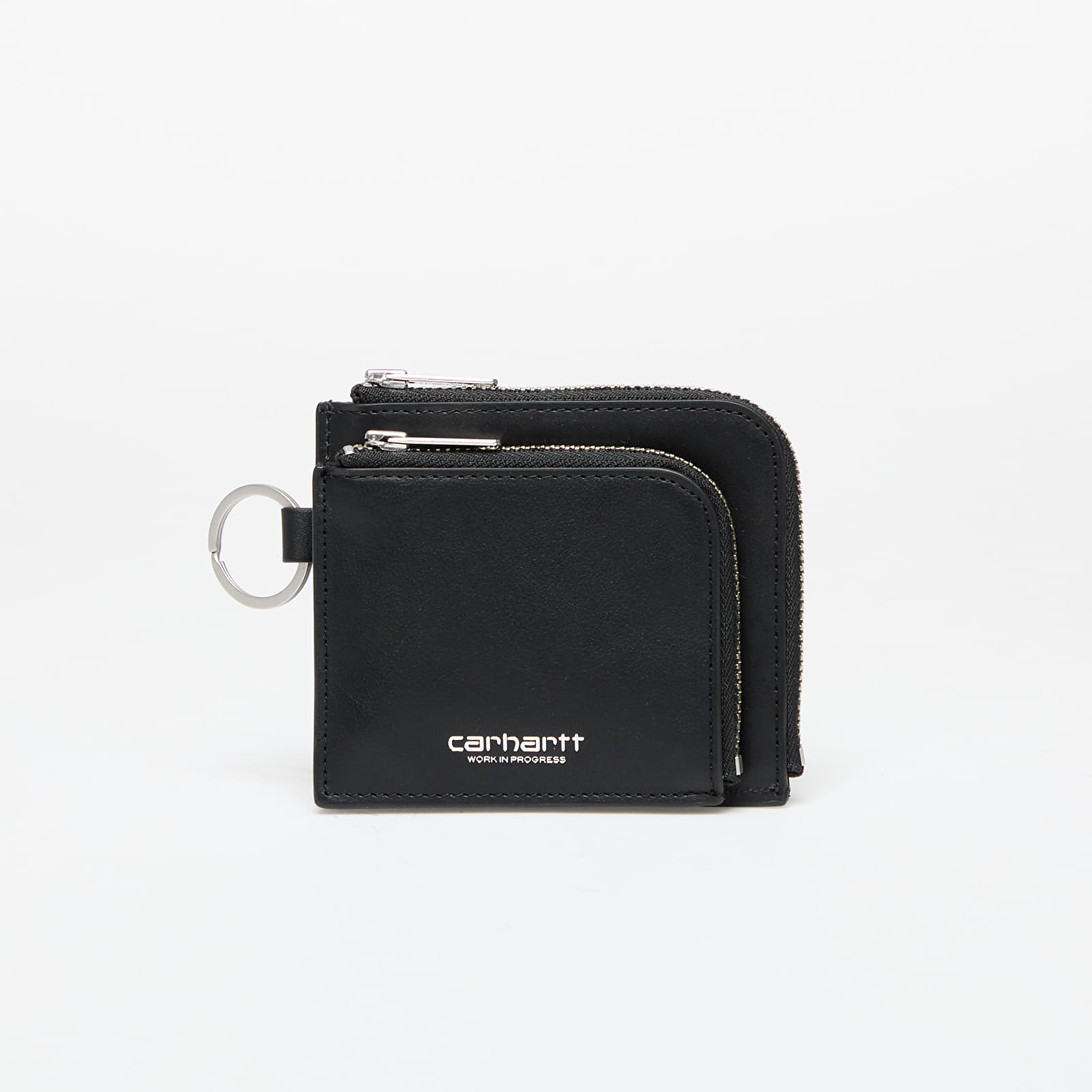 Portemonnaies Carhartt WIP Double Vegas Zip Wallet Black/ Silver