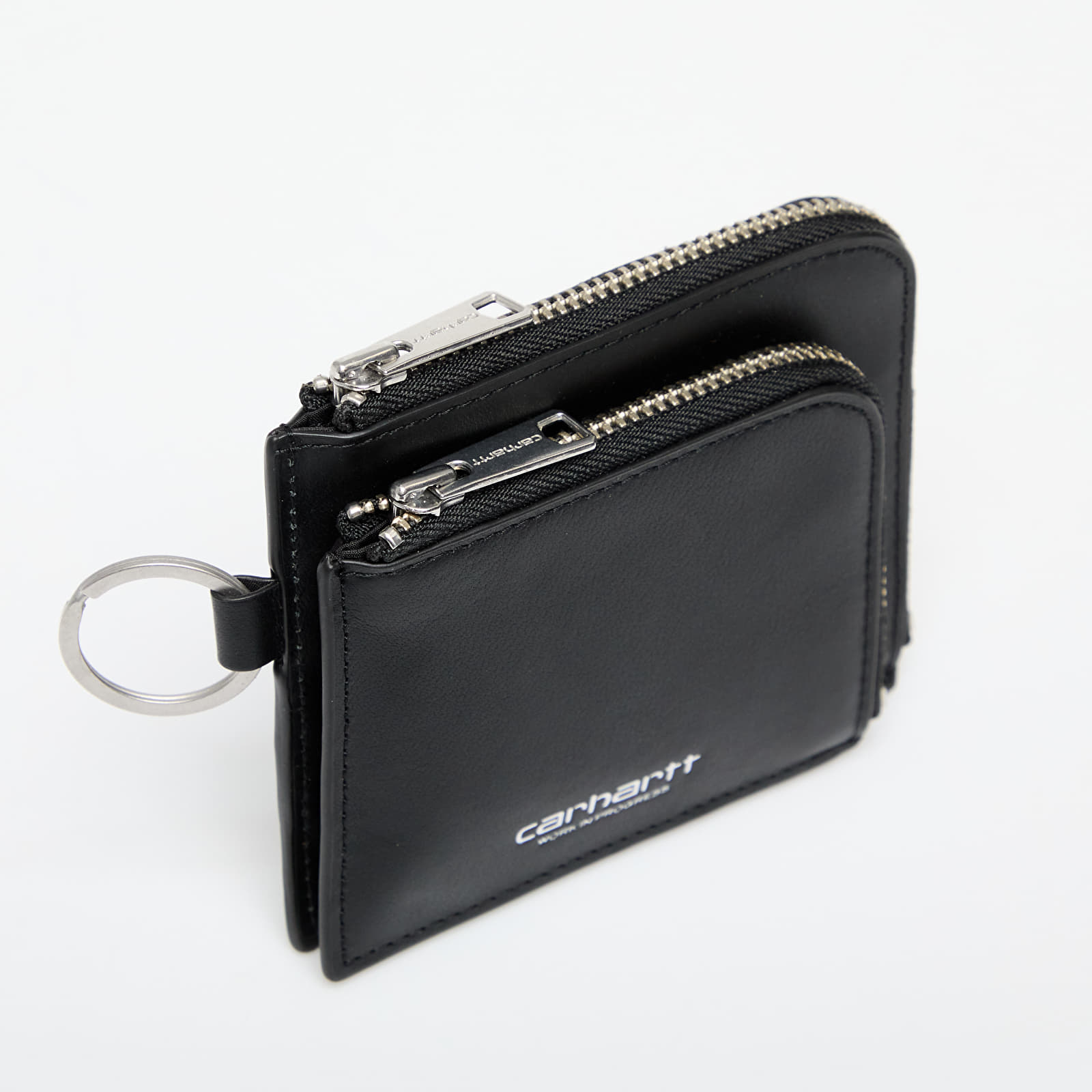 Portemonnaies Carhartt WIP Double Vegas Zip Wallet Black/ Silver