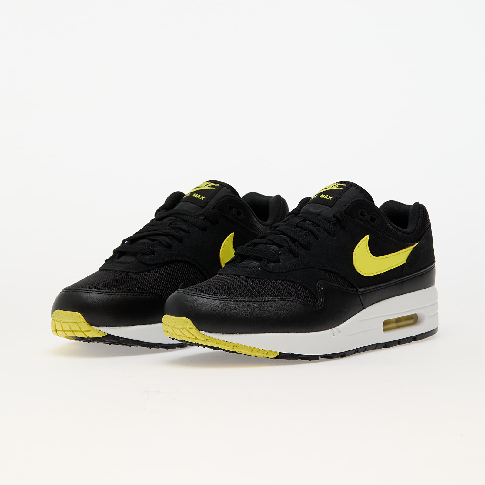 Nike air max yellow black deals