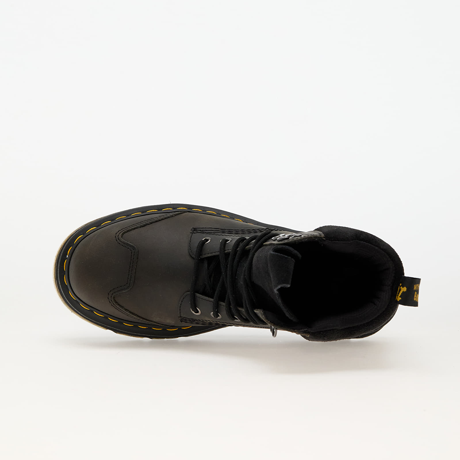 Men's shoes Dr. Martens Zebzag 8 Tie Black E.H. Suede & Charcoal Grey Burnished Waxy Pull Up