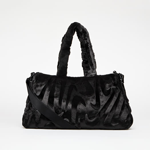 Torba Nike Sportswear Faux Fur Tote Black/ Black/ Metallic Silver