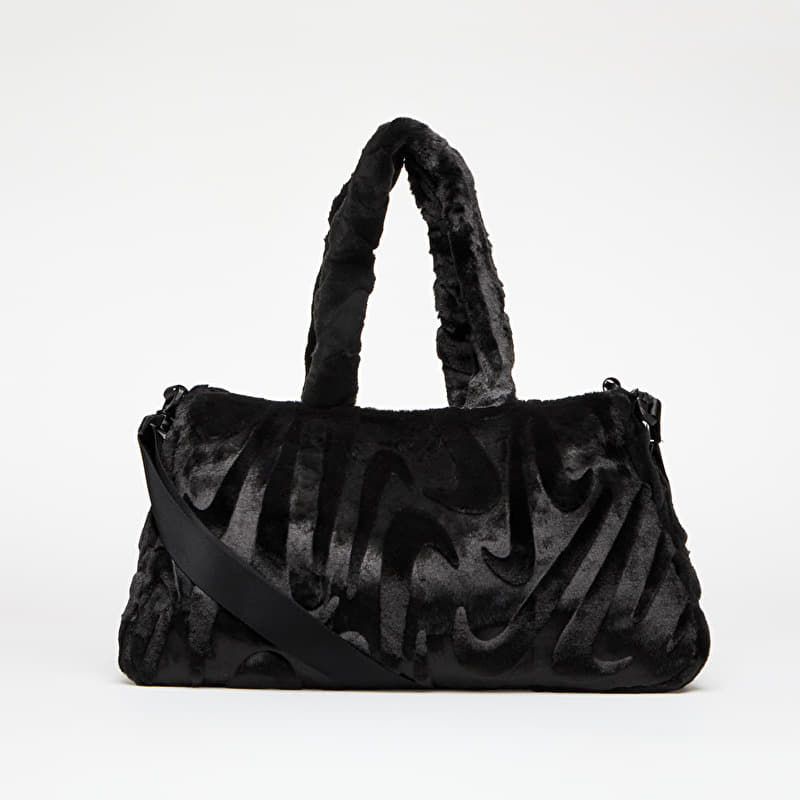 Bag Nike Sportswear Faux Fur Tote Black/ Black/ Metallic Silver