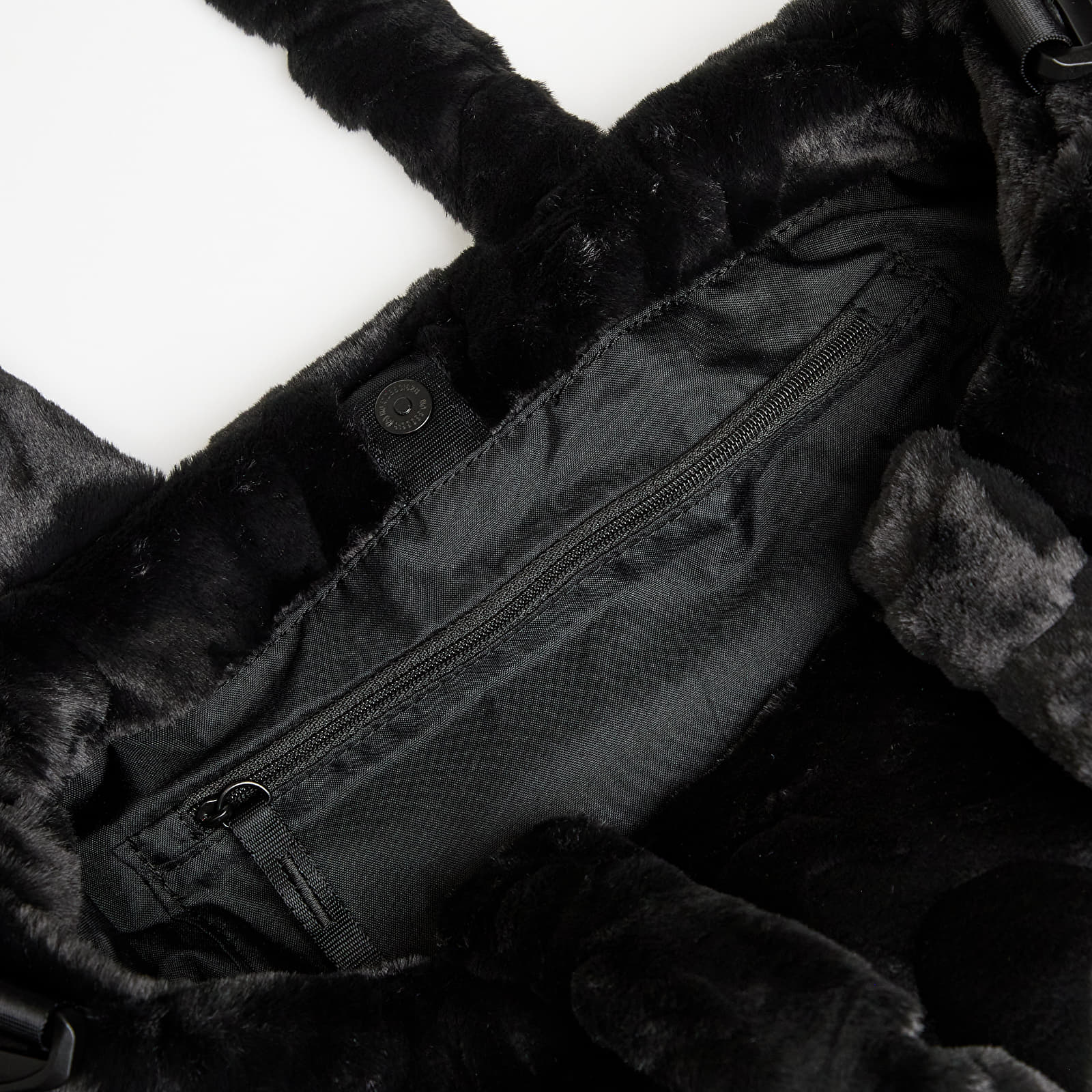 Crossbody-väskor Nike Sportswear Faux Fur Tote Black/ Black/ Metallic Silver