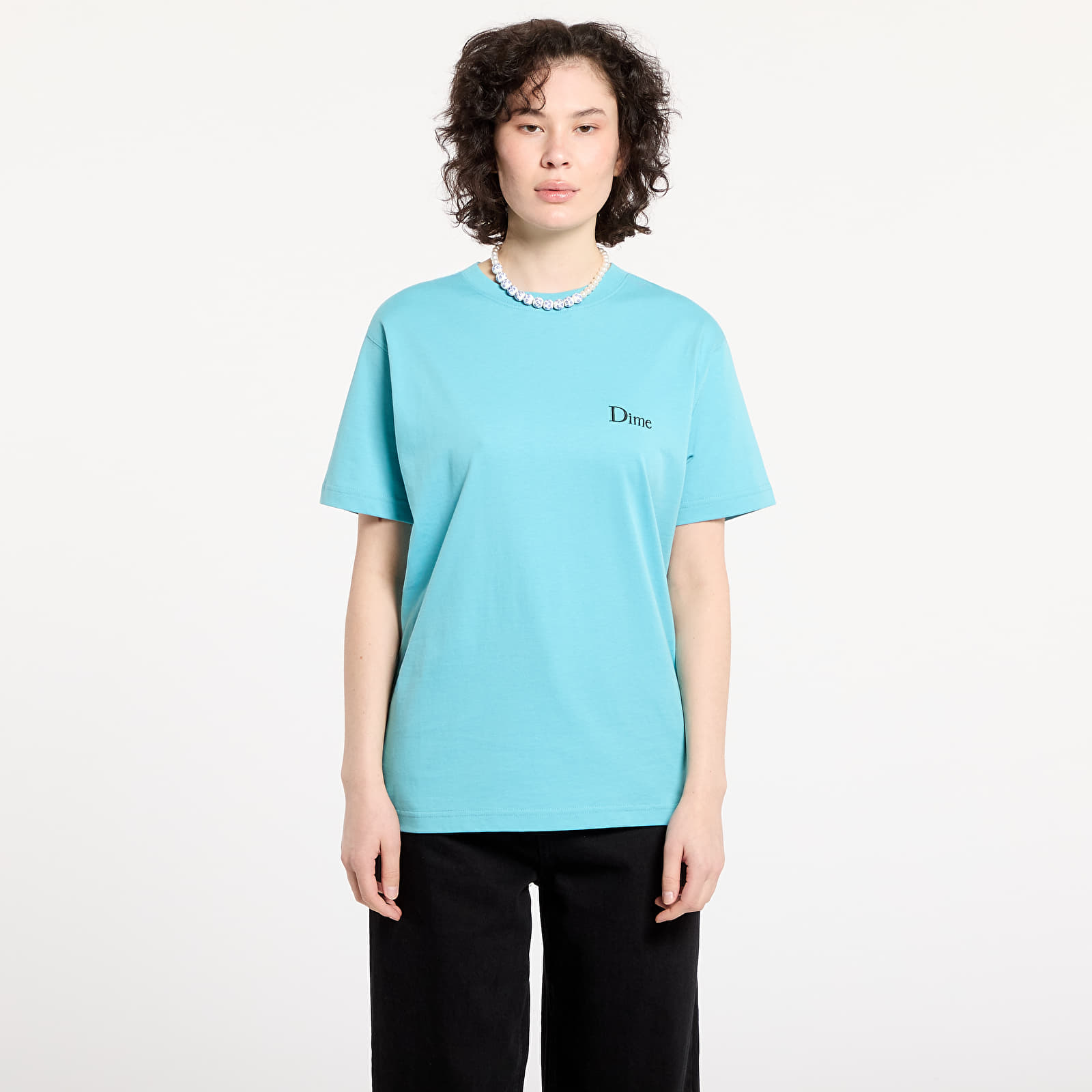 Pólók Dime Classic Small Logo T-Shirt UNISEX Ocean Blue