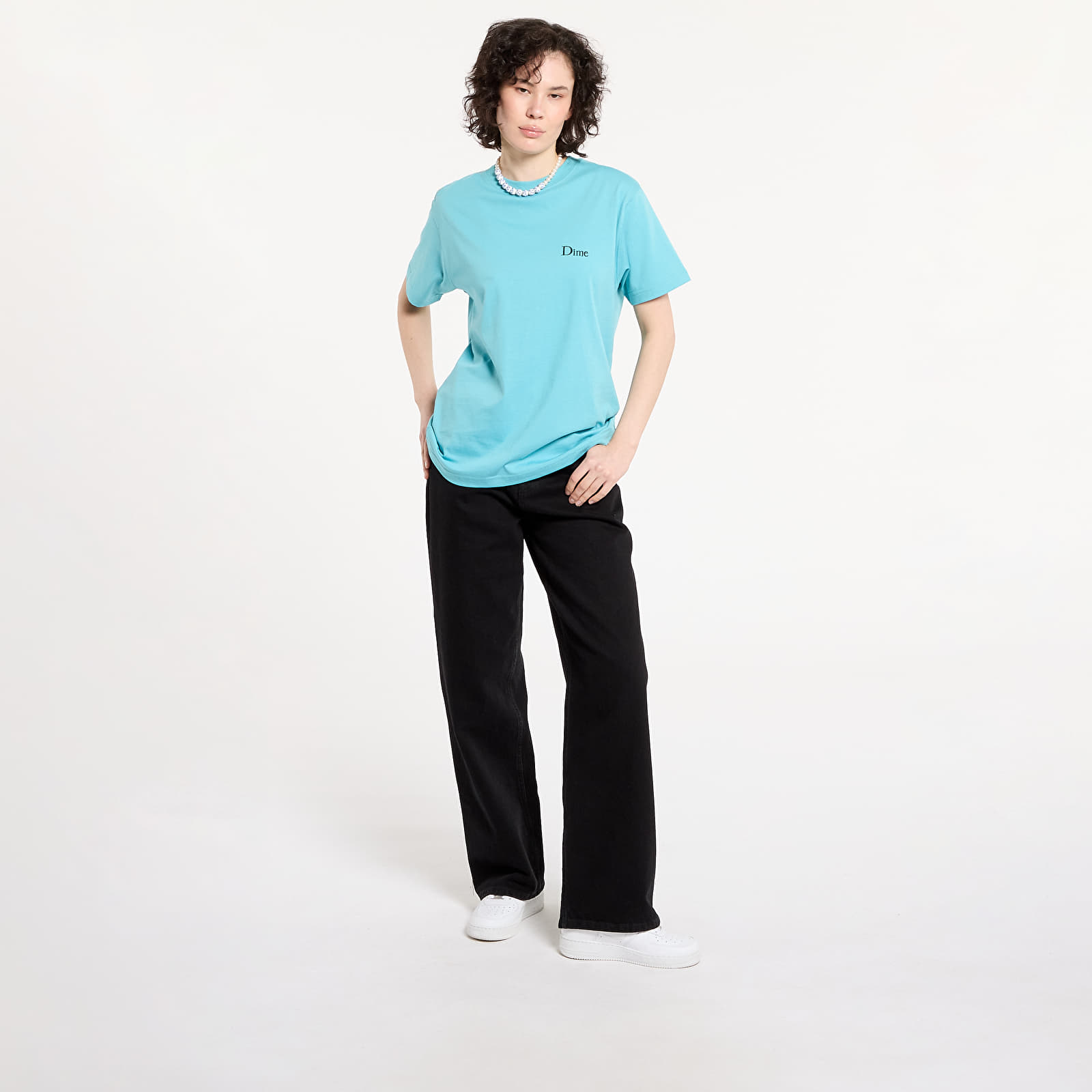 Pólók Dime Classic Small Logo T-Shirt UNISEX Ocean Blue