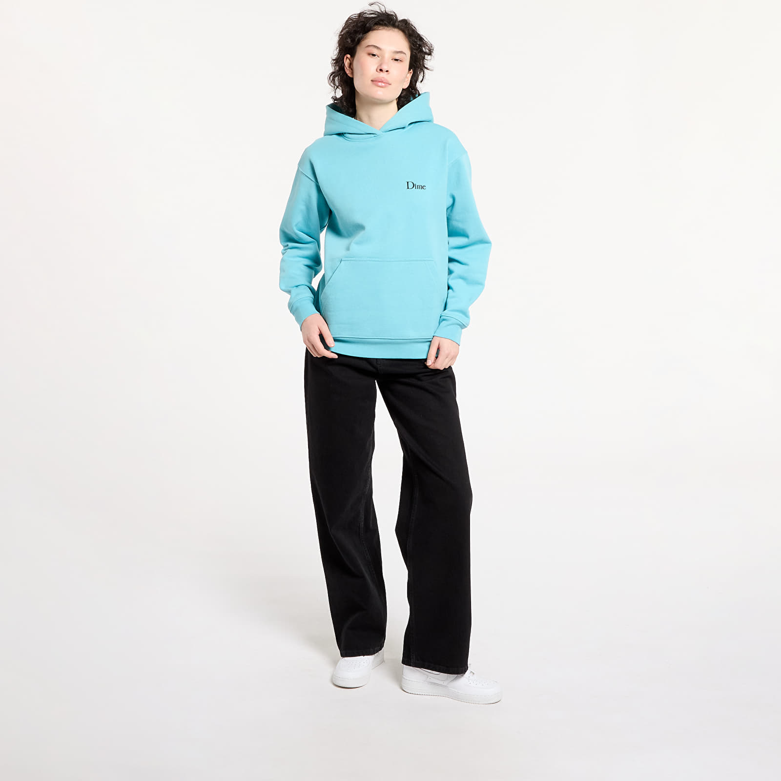 Sudaderas Dime Classic Small Logo Hoodie UNISEX Ocean Blue
