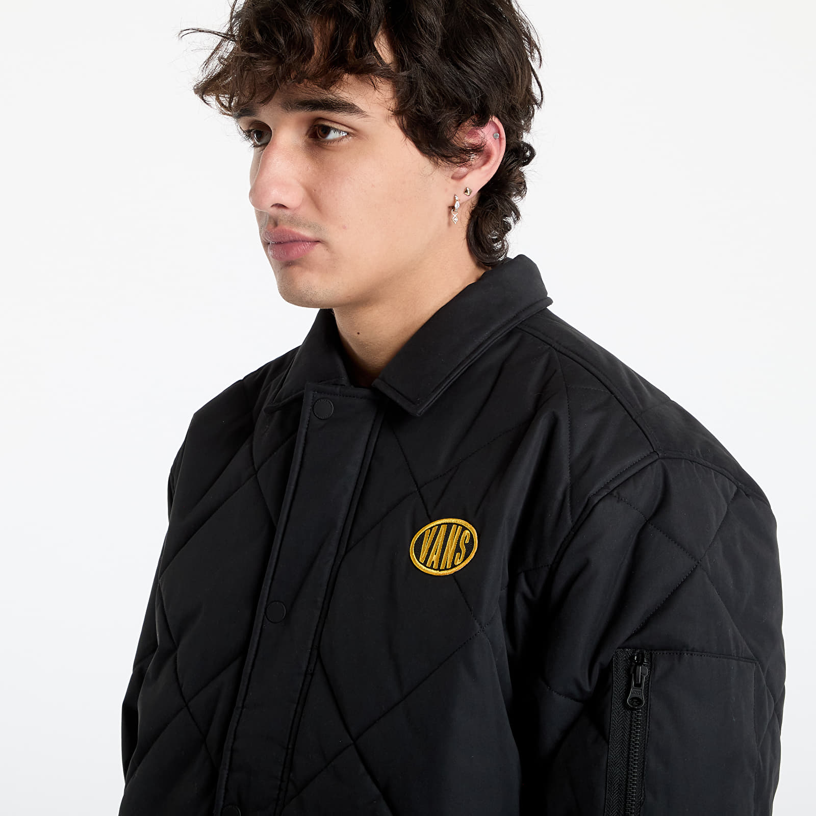 Pánské bundy Vans Hathaway Bomber Black