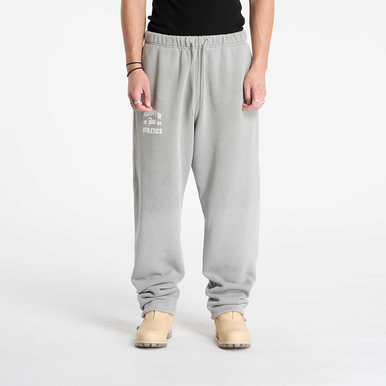 Jogginghosen Patta Athletic Drawcord Straight Jogging Pants Limestone