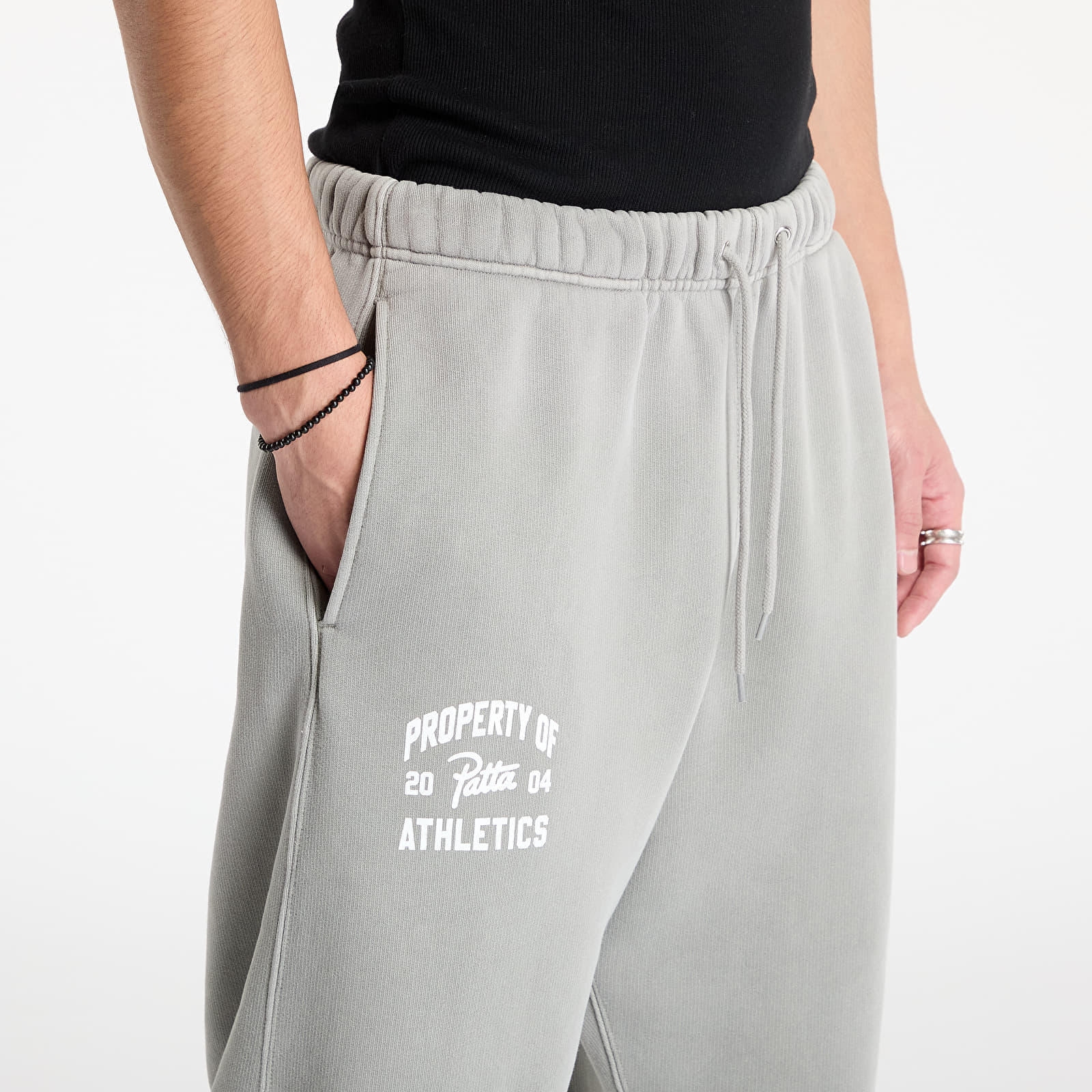 Patta Athletic Drawcord Straight Jogging Pants Limestone - 1 | YEO