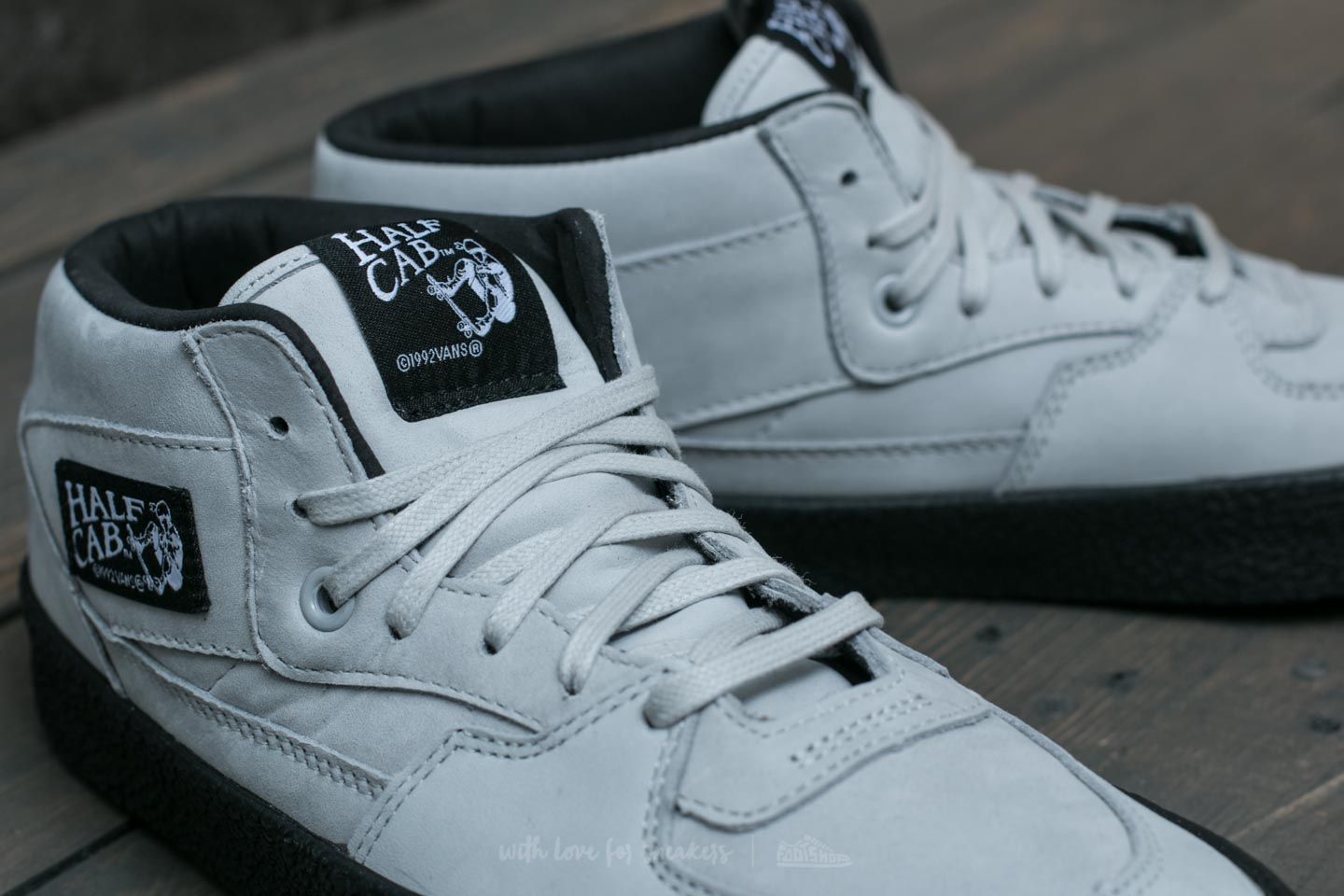 Men s shoes Vans Half Cab DX Crepe Glacier Gray Black Footshop