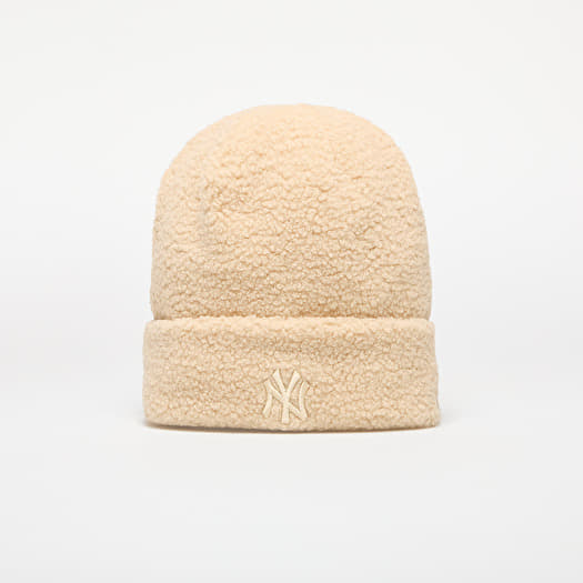 Kšiltovka New Era New York Yankees Knit Medium Wmns MLB Wmns Borg Beanie Stone