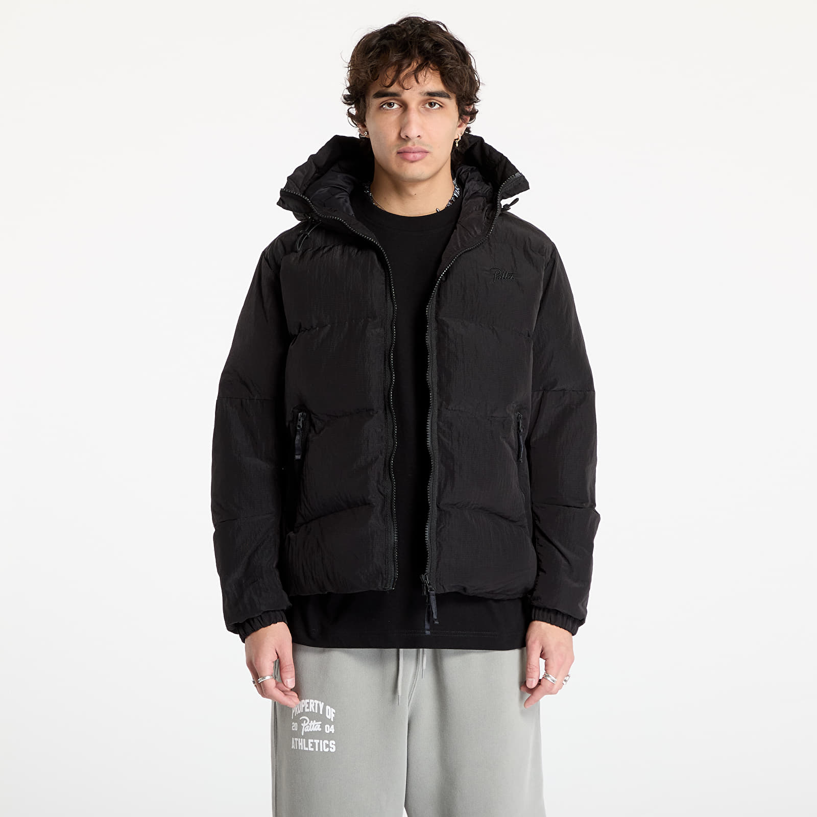Kurtki Patta Ripstop Puffer Jacket UNISEX Black