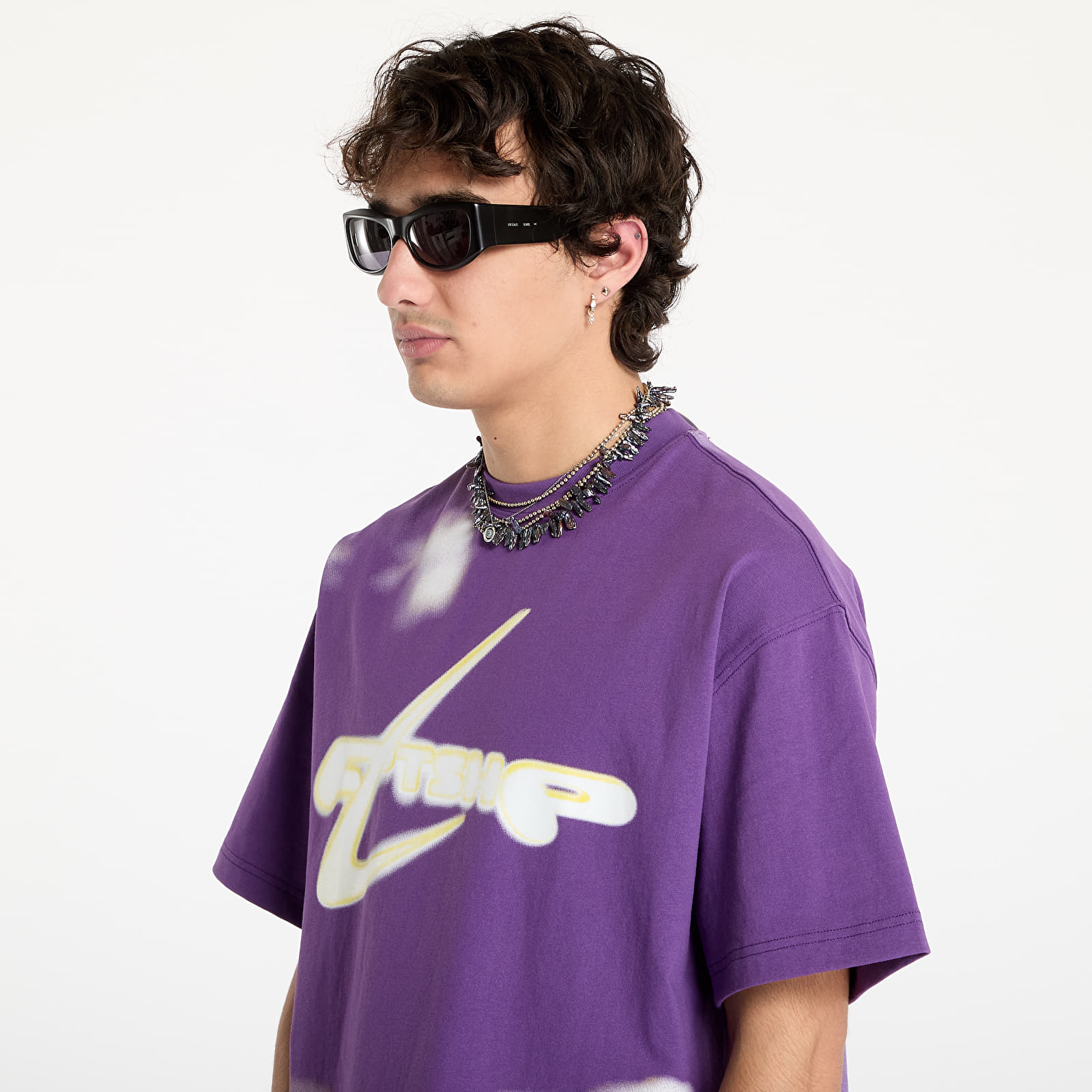 T-shirts Walking Art By FTSHP T-Shirt UNISEX Purple Clouds