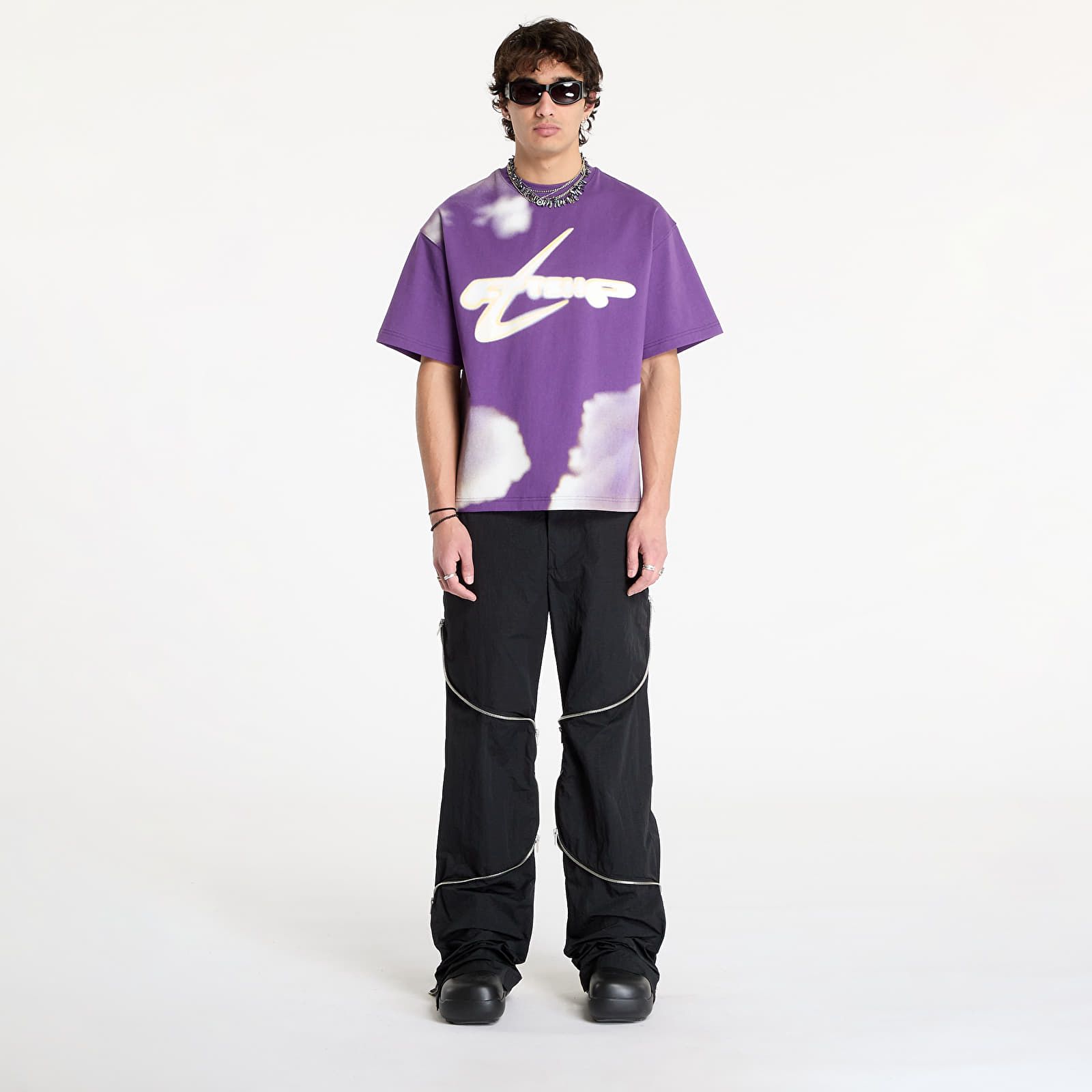 T-shirts Walking Art By FTSHP T-Shirt UNISEX Purple Clouds