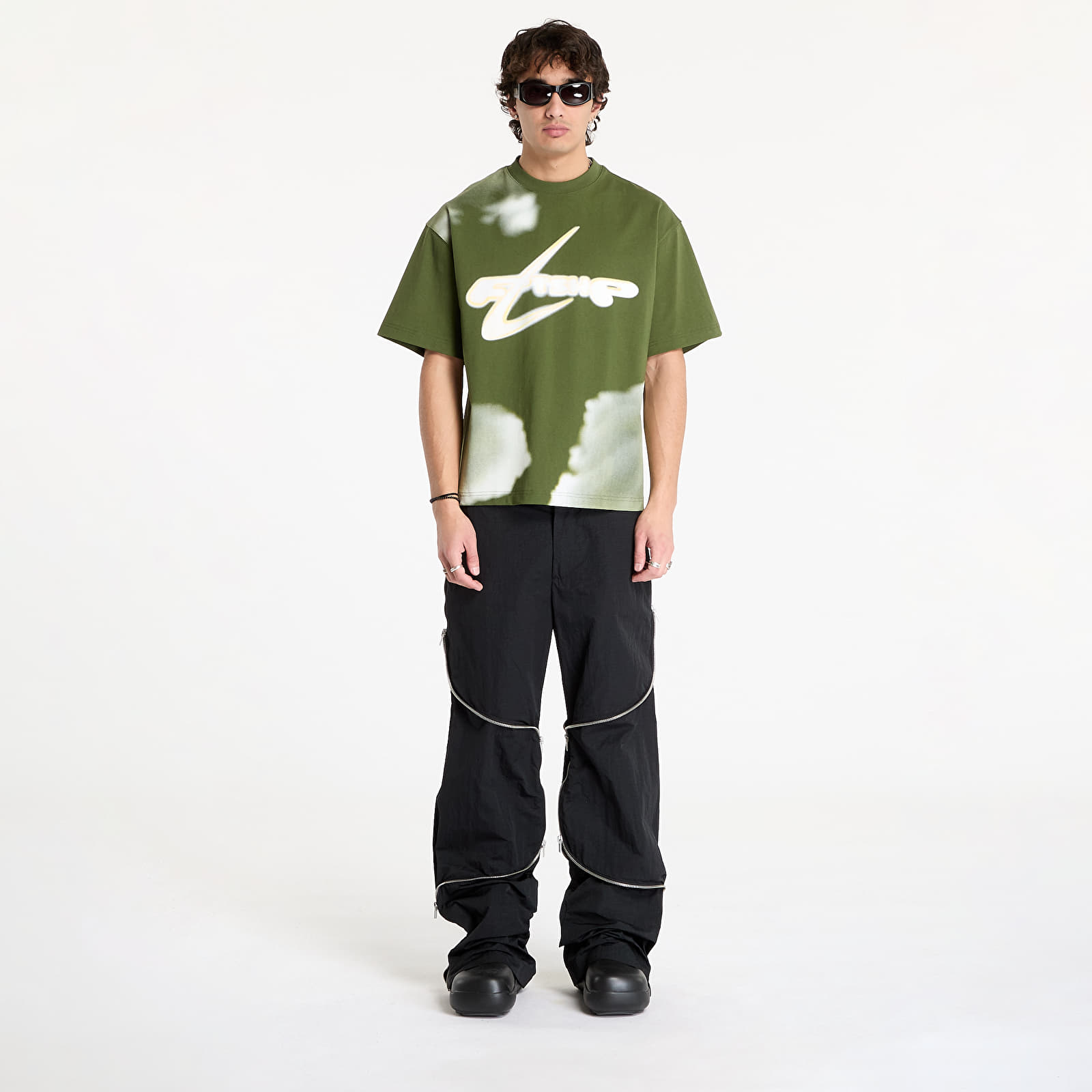 T-Shirts Walking Art By FTSHP T-Shirt UNISEX Khaki Clouds