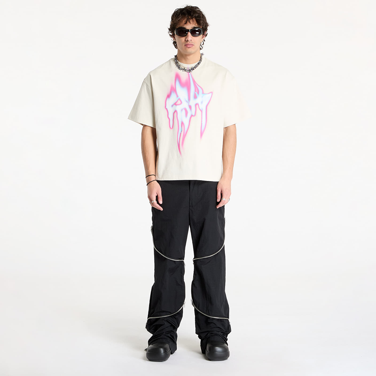 Koszulki Walking Art By FTSHP T-Shirt UNISEX Fire White Ash