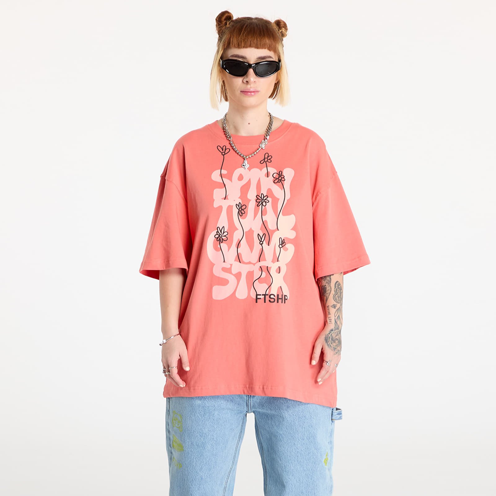 T-shirts FTSHP x Spiritual Gangster T-Shirt UNISEX Perfect Peach