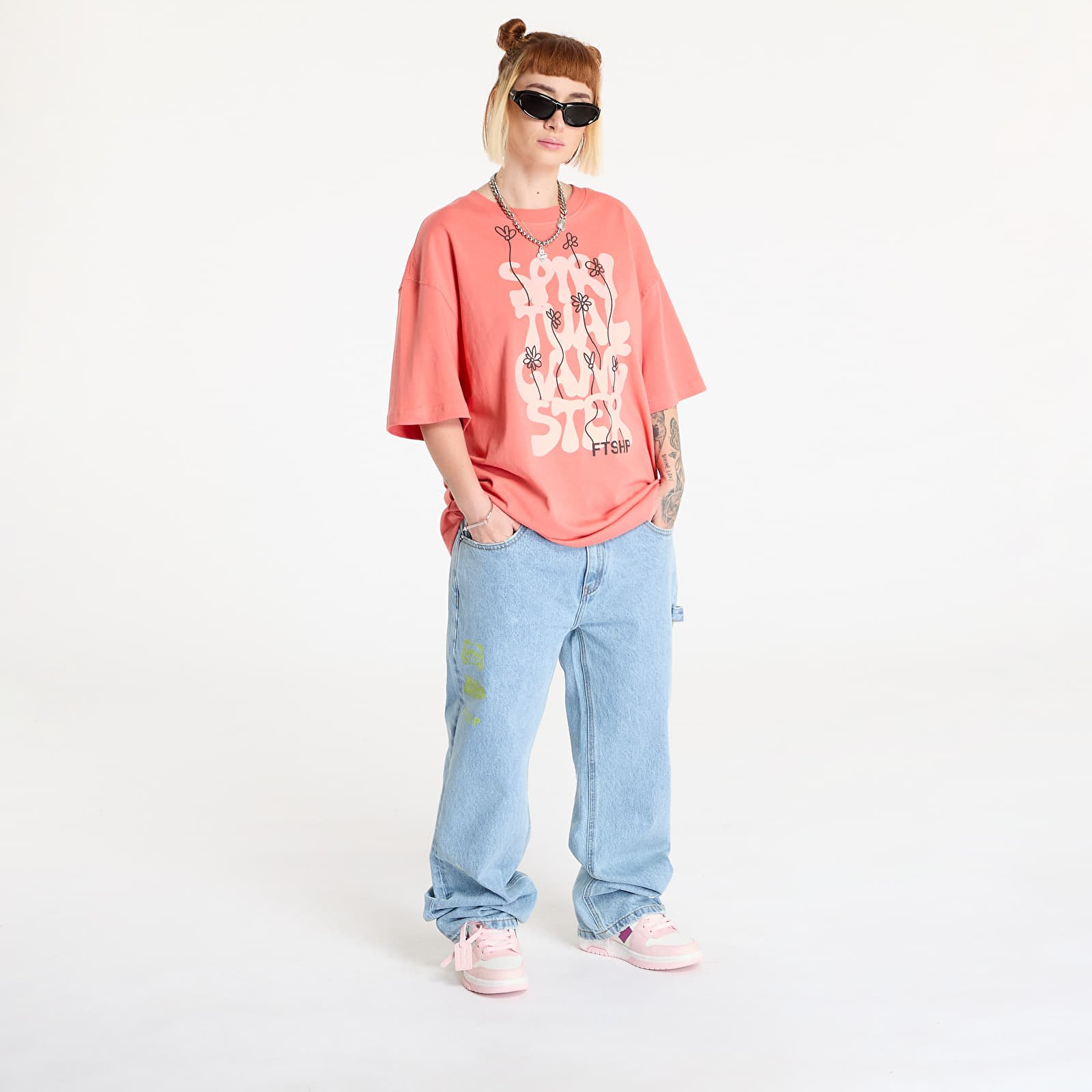 T-shirts FTSHP x Spiritual Gangster T-Shirt UNISEX Perfect Peach