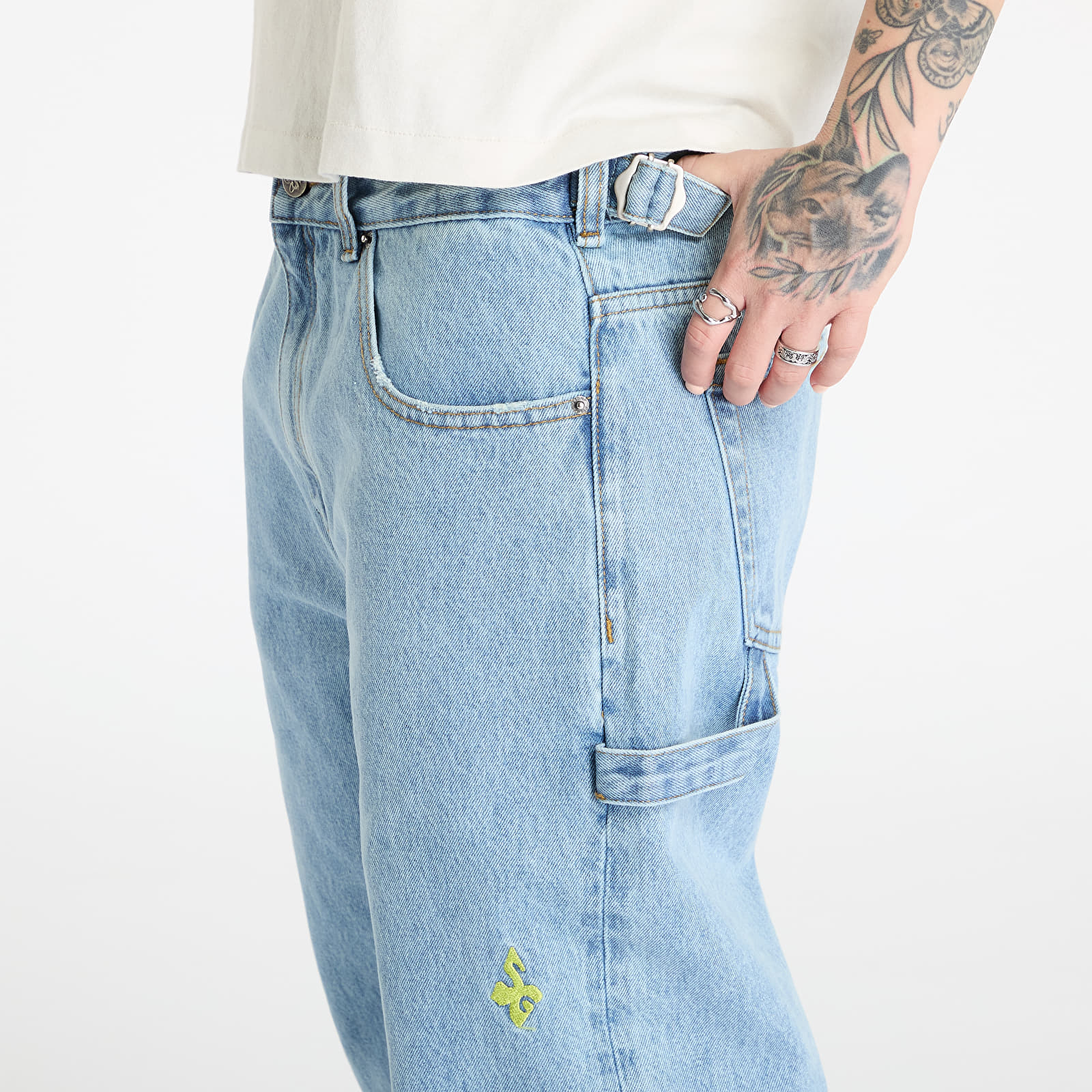 Jeans FTSHP x Spiritual Gangster Denim Pants UNISEX Blue