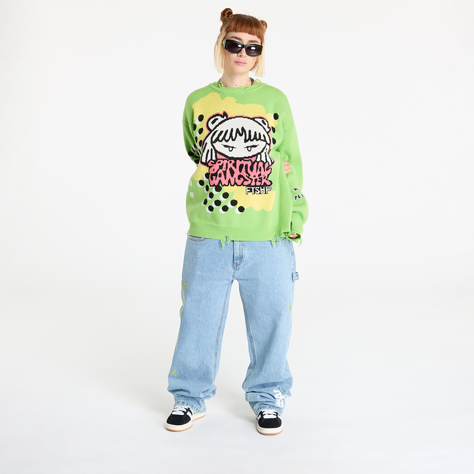 Jeans FTSHP x Spiritual Gangster Denim Pants UNISEX Blue