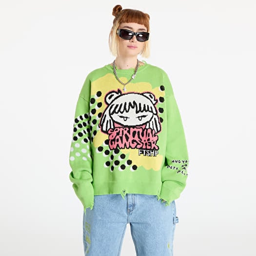 Pull FTSHP x Spiritual Gangster Sweater UNISEX Green