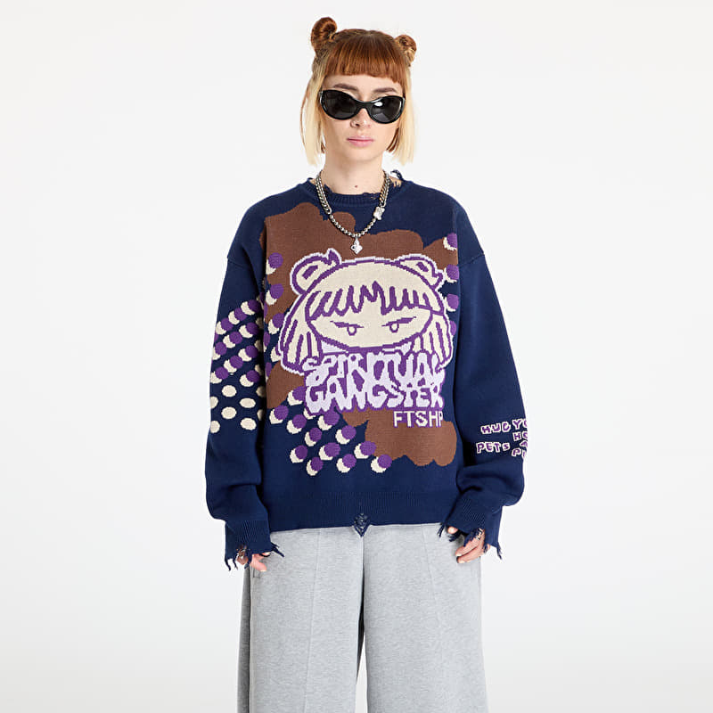 Trui FTSHP x Spiritual Gangster Sweater UNISEX Navy