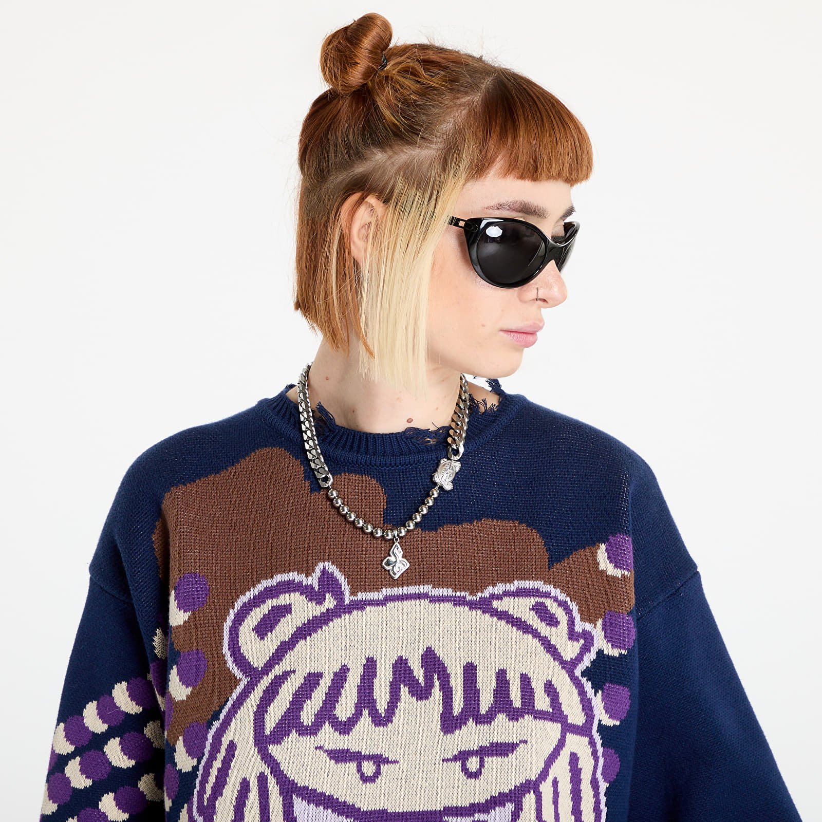 Pulóverek FTSHP x Spiritual Gangster Sweater UNISEX Navy
