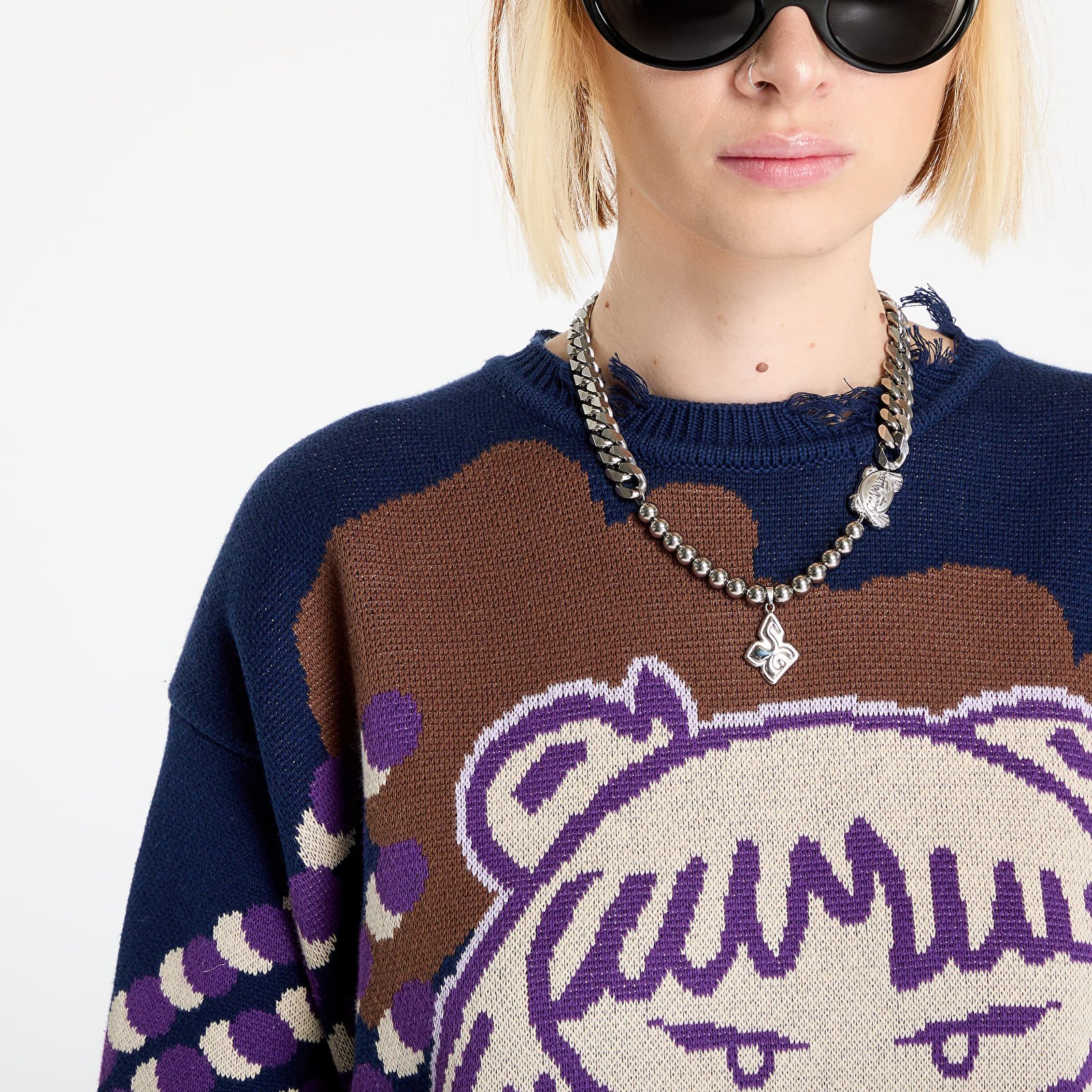 Pulóverek FTSHP x Spiritual Gangster Sweater UNISEX Navy